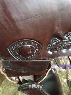 Tex Tan Hereford 17 Seat Western Saddle Gresham Trail/Pleasure Leather