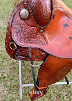 Tex Tan Hereford Brand Saddle 15.5 Western Show Equitation Pleasure Horse USA