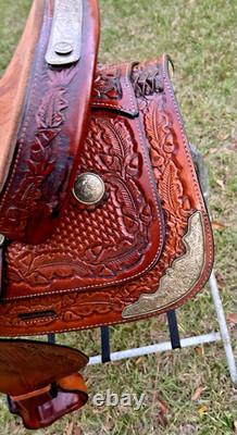 Tex Tan Hereford Brand Saddle 15.5 Western Show Equitation Pleasure Horse USA