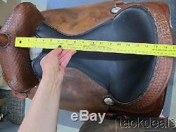 Tex Tan Hereford Cutter Cutting Saddle 17 MINT Lightly Used