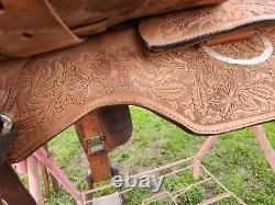 Tex Tan Imperial Western Show Saddle Trophy Silver bling