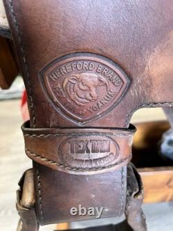 Tex Tan Tex-Flex Flexible Tree 17 Brown Leather Pleasure Trail Saddle
