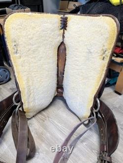 Tex Tan Tex-Flex Flexible Tree 17 Brown Leather Pleasure Trail Saddle