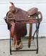 Tex Tan Western Leather Co Imperial Saddle Buckstitch Padded Seat, Nice