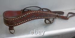 Tex Tan Western Leather Co Imperial Saddle BUCKSTITCH Padded Seat, NICE