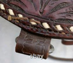 Tex Tan Western Leather Co Imperial Saddle BUCKSTITCH Padded Seat, NICE