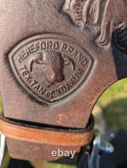 Tex tan western saddle