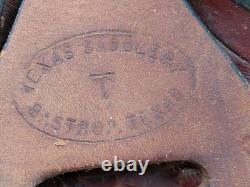 Texas Saddlery 400 Heavy duty Rawhide Western Steer Roping / Ranch Saddle