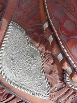 Texas Saddlery 400 Heavy duty Rawhide Western Steer Roping / Ranch Saddle