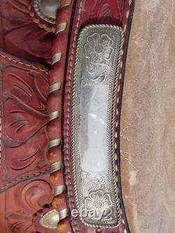 Texas Saddlery 400 Heavy duty Rawhide Western Steer Roping / Ranch Saddle