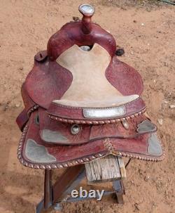 Texas Saddlery 400 Heavy duty Rawhide Western Steer Roping / Ranch Saddle