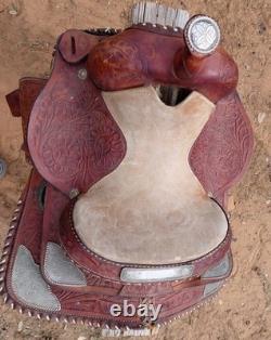 Texas Saddlery 400 Heavy duty Rawhide Western Steer Roping / Ranch Saddle