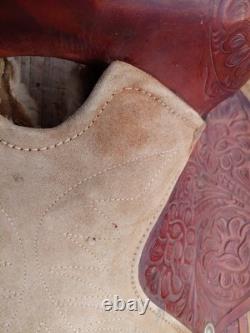 Texas Saddlery 400 Heavy duty Rawhide Western Steer Roping / Ranch Saddle