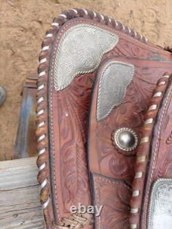 Texas Saddlery 400 Heavy duty Rawhide Western Steer Roping / Ranch Saddle