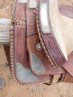 Texas Saddlery 400 Heavy duty Rawhide Western Steer Roping / Ranch Saddle