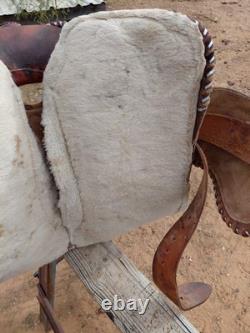 Texas Saddlery 400 Heavy duty Rawhide Western Steer Roping / Ranch Saddle