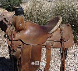 Todd McGiffin Hard Seat Roping Ranch Saddle 15