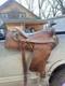 Tooled Brown Leather Traditional Western Pleasure/trail Horse Saddle