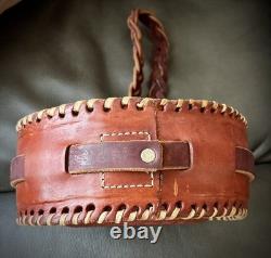 Tooled Leather Canteen by Master Saddle maker Garry McClintock, western, cowboy
