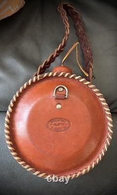 Tooled Leather Canteen by Master Saddle maker Garry McClintock, western, cowboy