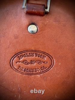 Tooled Leather Canteen by Master Saddle maker Garry McClintock, western, cowboy
