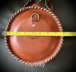 Tooled Leather Canteen by Master Saddle maker Garry McClintock, western, cowboy