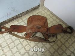 Tooled Leather Western Ranch Roping Horse Saddle 15,16,17 inches