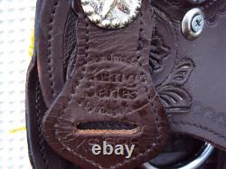 Tough One King Series Western Miniature 8 Child's Saddle- SILVER CONCHOS -GREAT