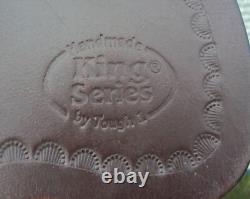 Tough One King Series Western Miniature 8 Child's Saddle- SILVER CONCHOS -GREAT