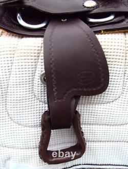 Tough One King Series Western Miniature 8 Child's Saddle- SILVER CONCHOS -GREAT