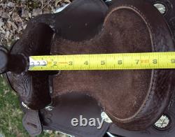 Tough One King Series Western Miniature 8 Child's Saddle- SILVER CONCHOS -GREAT