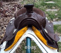 Tough One King Series Western Miniature 8 Child's Saddle- SILVER CONCHOS -GREAT