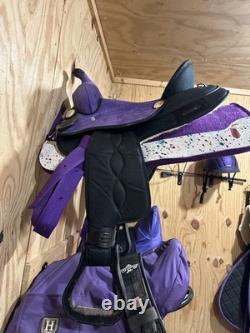 Tough1 14 Western Trail Saddle Purple