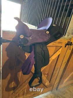 Tough1 14 Western Trail Saddle Purple