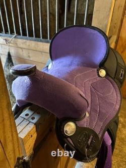 Tough1 14 Western Trail Saddle Purple