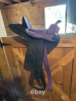Tough1 14 Western Trail Saddle Purple