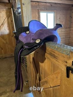 Tough1 14 Western Trail Saddle Purple