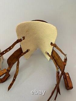 Traditional breyer / Peter stone western saddle set model horse Tack