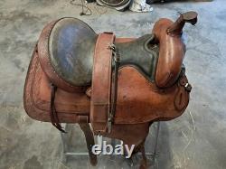 Trail Saddle 15.5 Inch Western Saddle comes ready to use with back cinch