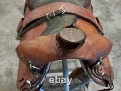 Trail Saddle 15.5 Inch Western Saddle comes ready to use with back cinch