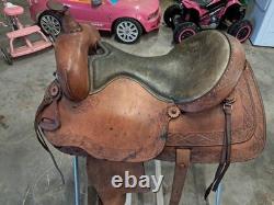 Trail Saddle 15.5 Inch Western Saddle comes ready to use with back cinch