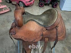 Trail Saddle 15.5 Inch Western Saddle comes ready to use with back cinch