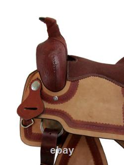 Trail Saddle Western Pro Pleasure Tooled Leather Used Horse Tack Set 15 16 17 18
