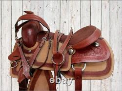 Trail Western Saddle Comfy Pleasure Dual Finish Used Horse Tack 18 17 16 15