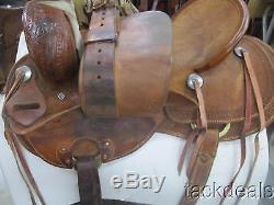 Trent Ward Ranch Wade Saddle 16 Lightly Used & Fully Rigged NICE