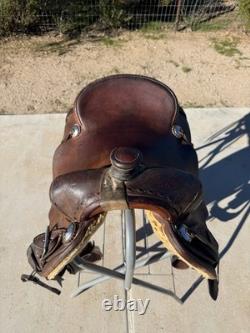 Trent Ward Ranch cutter Western Saddle 15.5 Seat Great Condition- Used