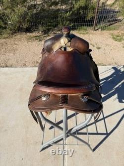Trent Ward Ranch cutter Western Saddle 15.5 Seat Great Condition- Used