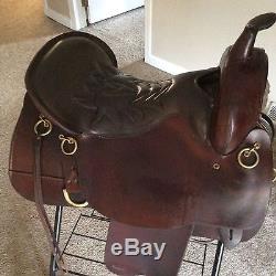Tucker Cheyenne Trail 16.5 M Saddle With Matching Breastplate Used on Arab