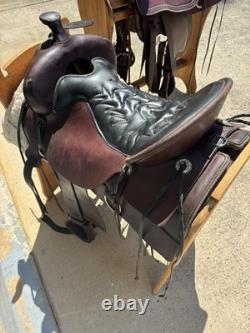 Tucker High Plains Western Trail Saddle 17.5 with Medium Tree