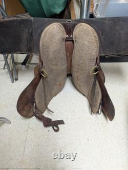 Tucker Pleasure/Trail Saddle Brown Leather Horse Saddle 17 Inch